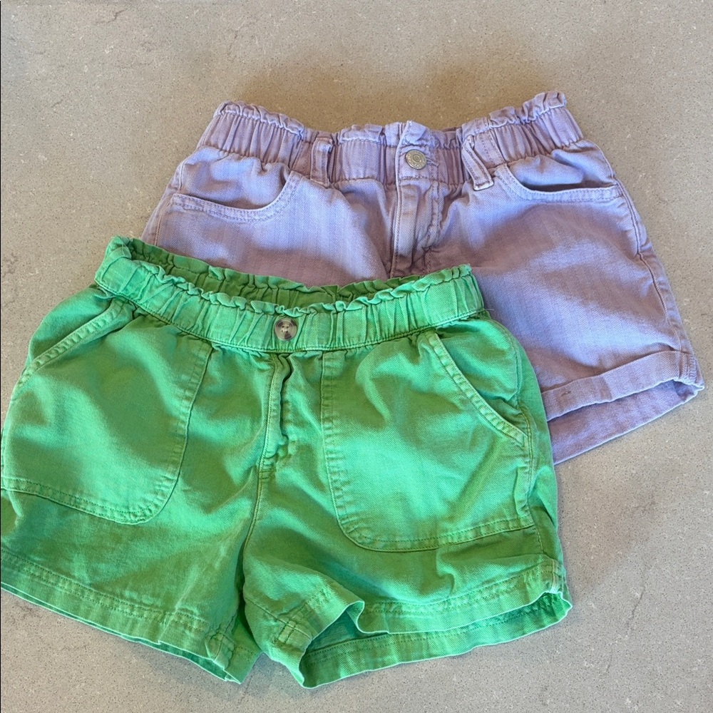 Cat and Jack Green and Purple Shorts Lot